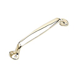 Solid Brass Traditional Designs 6 Inch Center to Center Polished Nickel Cabinet Pull