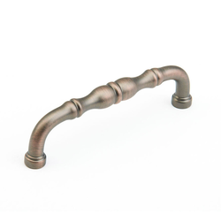 Colonial 4 Inch Center to Center Aurora Bronze Cabinet Pull