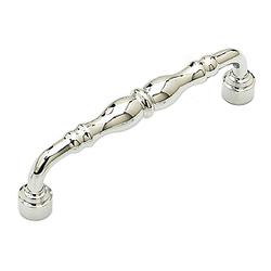 Colonial 6 Inch Center to Center Polished Chrome Cabinet Pull
