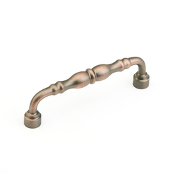 Colonial 6 Inch Center to Center Aurora Bronze Cabinet Pull