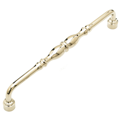 Colonial 12 Inch Center to Center Polished Nickel Cabinet Pull