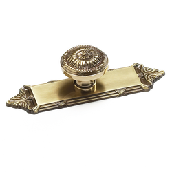 Versailles Forged Solid Brass 1-1/4 Inch Diameter Antique Light Polish Cabinet Knob