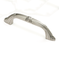 Versailles Forged Solid Brass 3-1/2 Inch Center to Center Satin Nickel Cabinet Pull