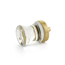 City Lights Knob 1-1/8 inch Diameter Satin Brass