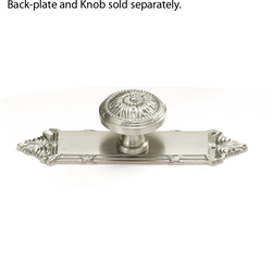 Versailles Forged Solid Brass 1-1/2 Inch Diameter Satin Nickel Back-plate