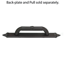 Versailles Forged Solid Brass 3-3/4 Inch Center to Center Oil Rubbed Bronze Back-plate