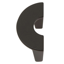 Roundabout 1-1/4 Inch Center to Center Black Cabinet Pull