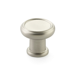 Steamworks Knob 1-1/4 inch Diameter Satin Nickel