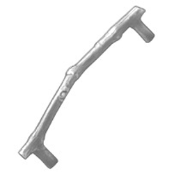 Mountain 12 Inch Center to Center Antique Silver Cabinet Pull
