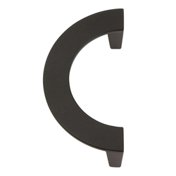 Roundabout 3 Inch Center to Center Black Cabinet Pull