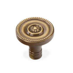 Meridian 1-3/8 Inch Diameter Antique Light Polish Cabinet Knob