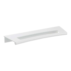 MidCentury 5-1/16 Inch Center to Center White Gloss Cabinet Pull