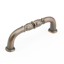 Meridian 3-3/4 Inch Center to Center Aurora Bronze Cabinet Pull
