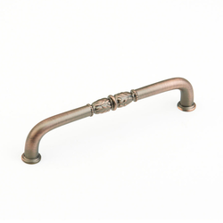Meridian 6 Inch Center to Center Aurora Bronze Cabinet Pull