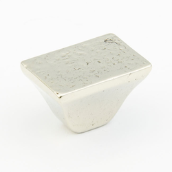 Vinci 1-1/4 Inch Diameter Polished White Bronze Cabinet Knob