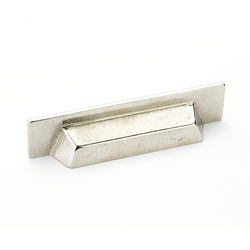 Vinci Designs Cup Pull 96MM Center to Center Polished White Bronze