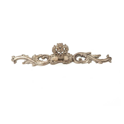 French Court 1-1/4 Inch Diameter Monticello Silver Cabinet Knob