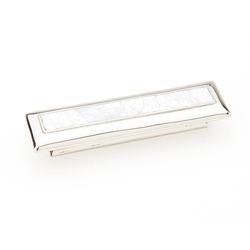 Mother of Pearl 3 Inch Center to Center Mother of Pearl/Polished Nickel Cabinet Pull