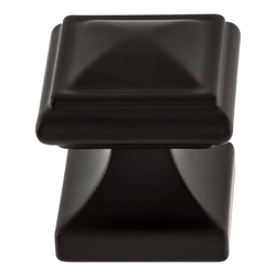 Wadsworth Knob 1-1/4 inch Diameter Matte Black