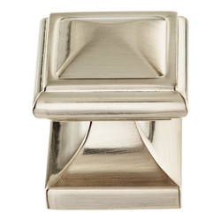 Wadsworth Knob 1-1/4 inch Diameter Brushed Nickel