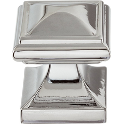Wadsworth Knob 1-1/4 inch Diameter Polished Chrome