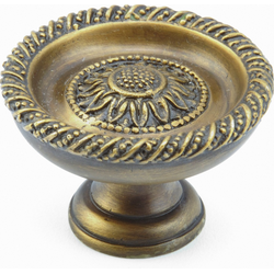 Sunflower 1-3/4 Inch Diameter Estate Dover Cabinet Knob