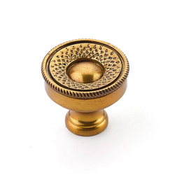 Sonata 1-1/4 Inch Diameter Paris Brass Cabinet Knob