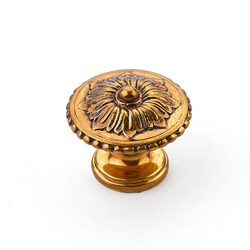 Sonata 1-1/4 Inch Diameter Paris Brass Cabinet Knob