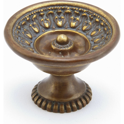 Chalice 1-9/16 Inch Diameter Monticello Brass Cabinet Knob