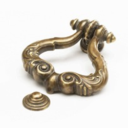 Chalice 2-1/8 Inch Diameter Monticello Brass Cabinet Ring Pull