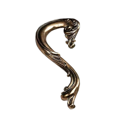 French Court 5 Inch Center to Center Monticello Silver Cabinet Pull