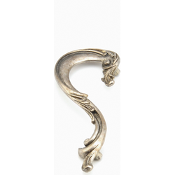 French Court 3-1/2 Inch Center to Center Monticello Silver Cabinet Pull