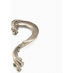 French Court 3-1/2 Inch Center to Center Monticello Silver Cabinet Pull