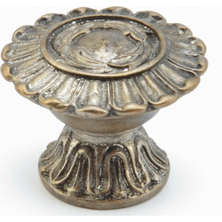 Swans 1-1/2 Inch Diameter Monticello Silver Cabinet Knob