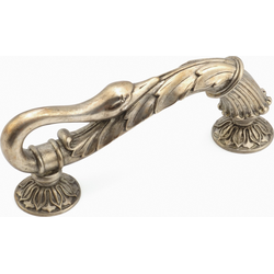 Swans 5 Inch Center to Center Monticello Silver Cabinet Pull