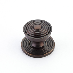 Sonata 1-1/8 Inch Diameter Dark Antique Bronze Cabinet Knob