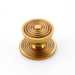 Sonata 1-1/8 Inch Diameter Paris Brass Cabinet Knob