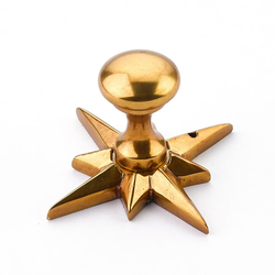 Sonata 11/16 Inch Diameter Paris Brass Cabinet Knob