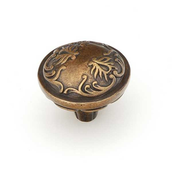 Cantata 1-1/4 Inch Diameter Dark Italian Antique Cabinet Knob