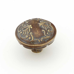 Cantata 1-1/4 Inch Diameter Monticello Brass Cabinet Knob