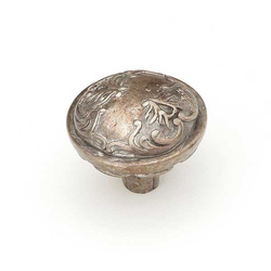 Cantata 1-1/4 Inch Diameter Monticello Silver Cabinet Knob