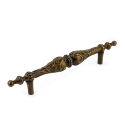 Cantata 8 Inch Center to Center Monticello Brass Cabinet Pull