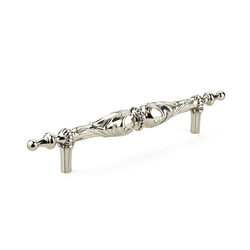 Cantata 12 Inch Center to Center White Brass Cabinet Pull