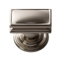 Campaign Knob 1-1/2 inch Long Brushed Nickel