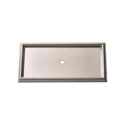 Campaign Rope Backplate 3-11/16 inch Long Brushed Nickel