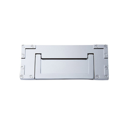 Campaign Drop Pull 3 inch Center to Center Polished Chrome
