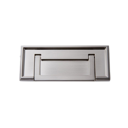 Campaign Rope Drop Pull 3 inch Center to Center Brushed Nickel