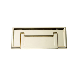 Campaign Rope Drop Pull 3 inch Center to Center Polished Brass
