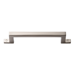 Campaign Bar Pull 3-3/4 inch Center to Center Brushed Nickel