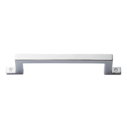 Campaign Bar Pull 3-3/4 inch Center to Center Polished Chrome